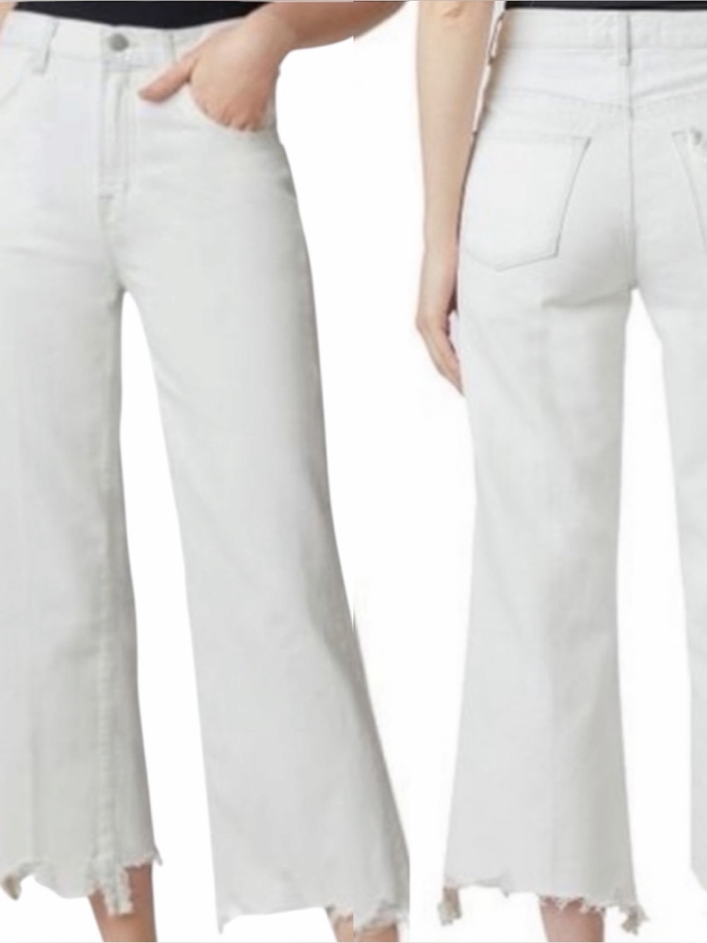 NWT J BRAND Joan Crop High Rise Vanish Hem Thrashed Jeans